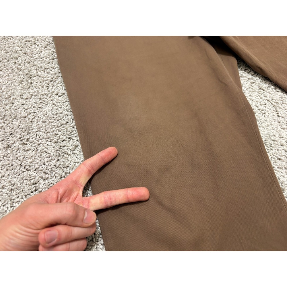 Brunello Cucinelli Chino Pants Trousers Stretch Brown Italy Mens Sz 50 (~33x30) - Picture 4 of 16